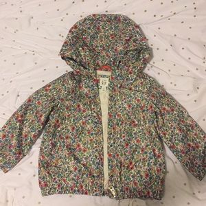 Size 4 year Baby Gap Floral Rain Jacket